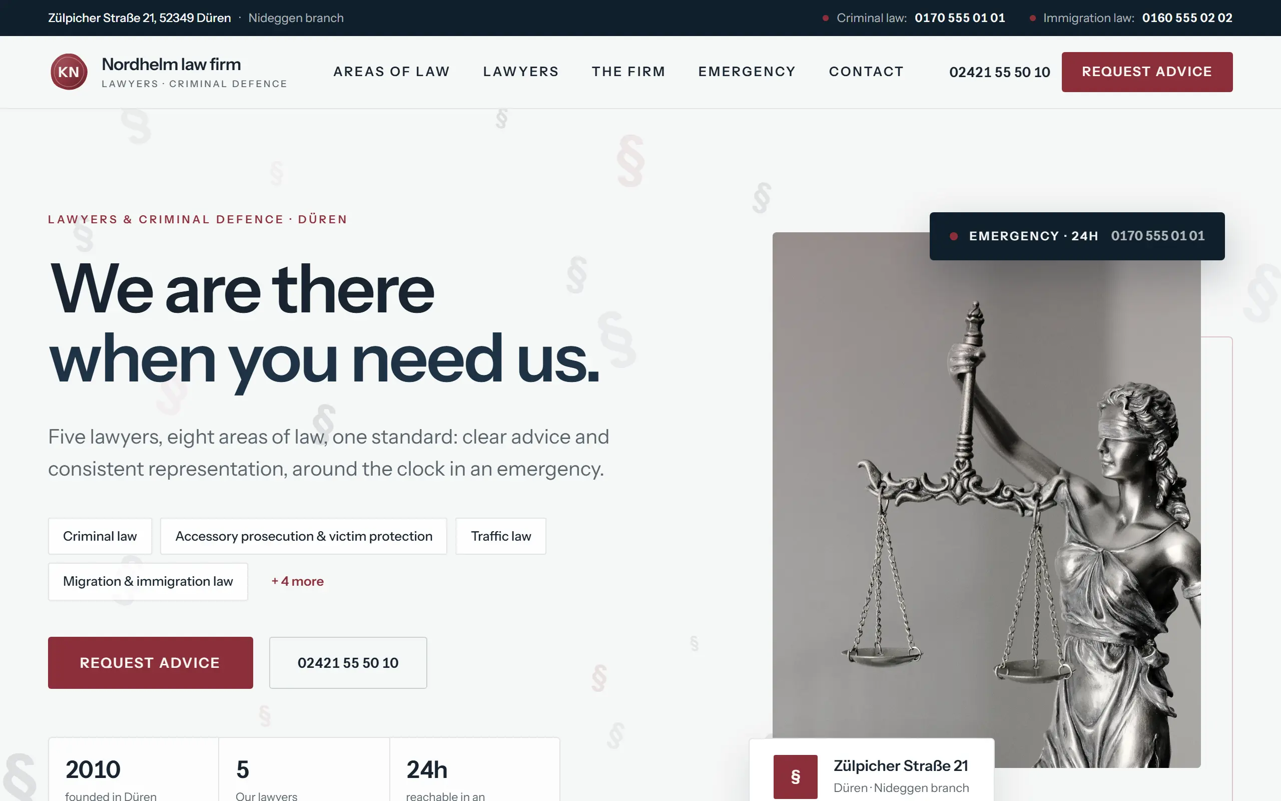 Home page of the Nordhelm AI Website Template