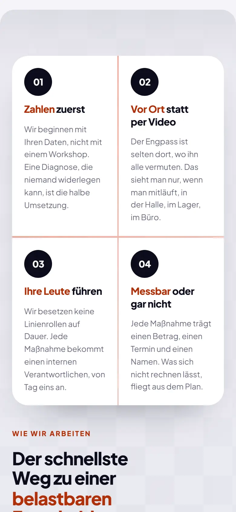 Das Template Thalbrandt auf dem Telefon