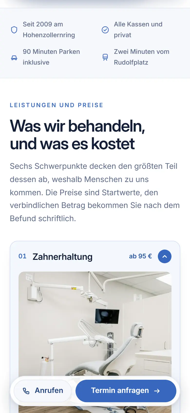 Das Template Hellwerth auf dem Telefon