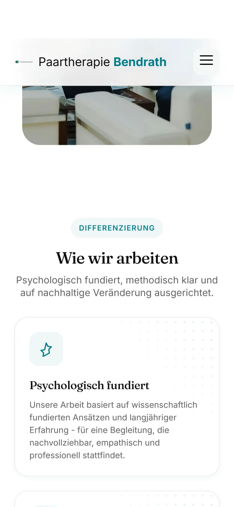 Das Template Bendrath auf dem Telefon