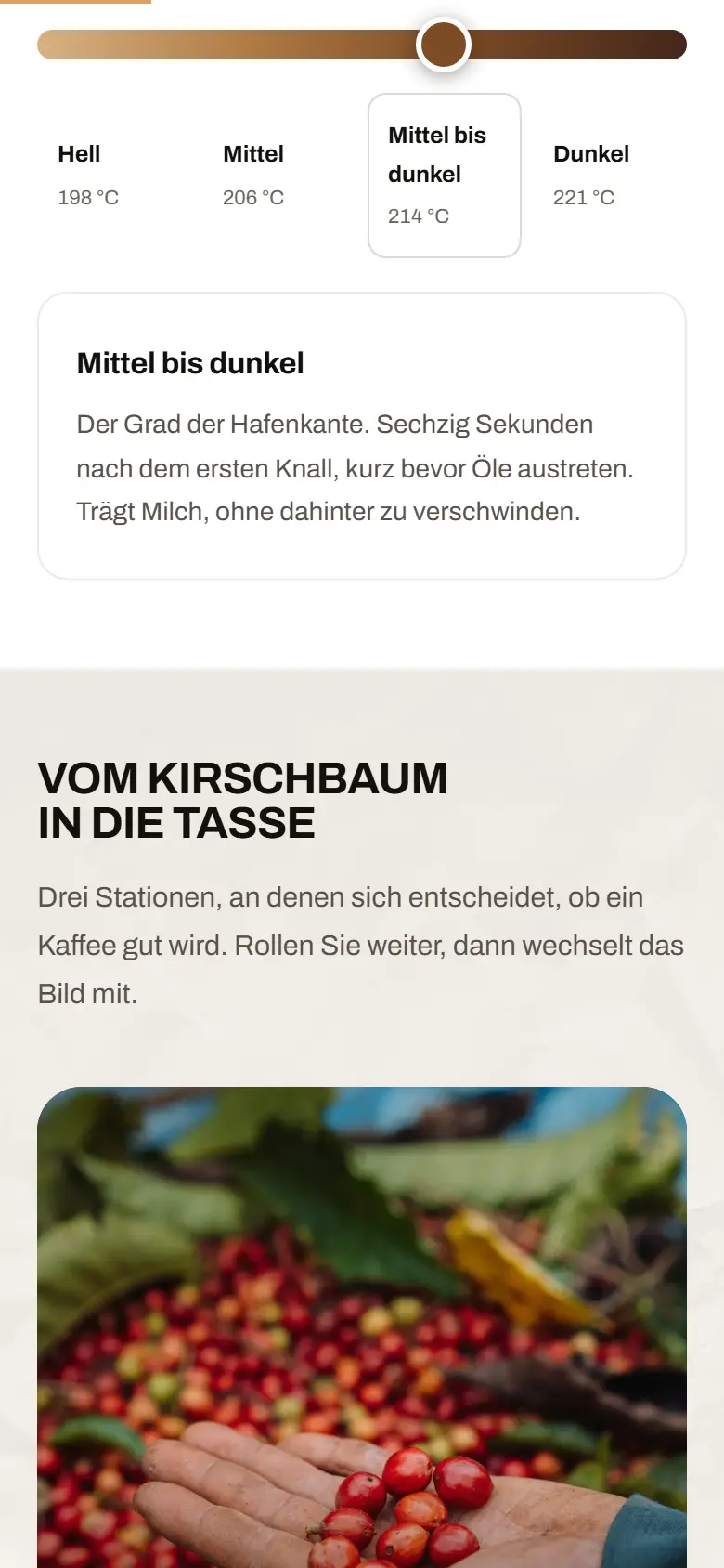 Das Template Darnholt auf dem Telefon