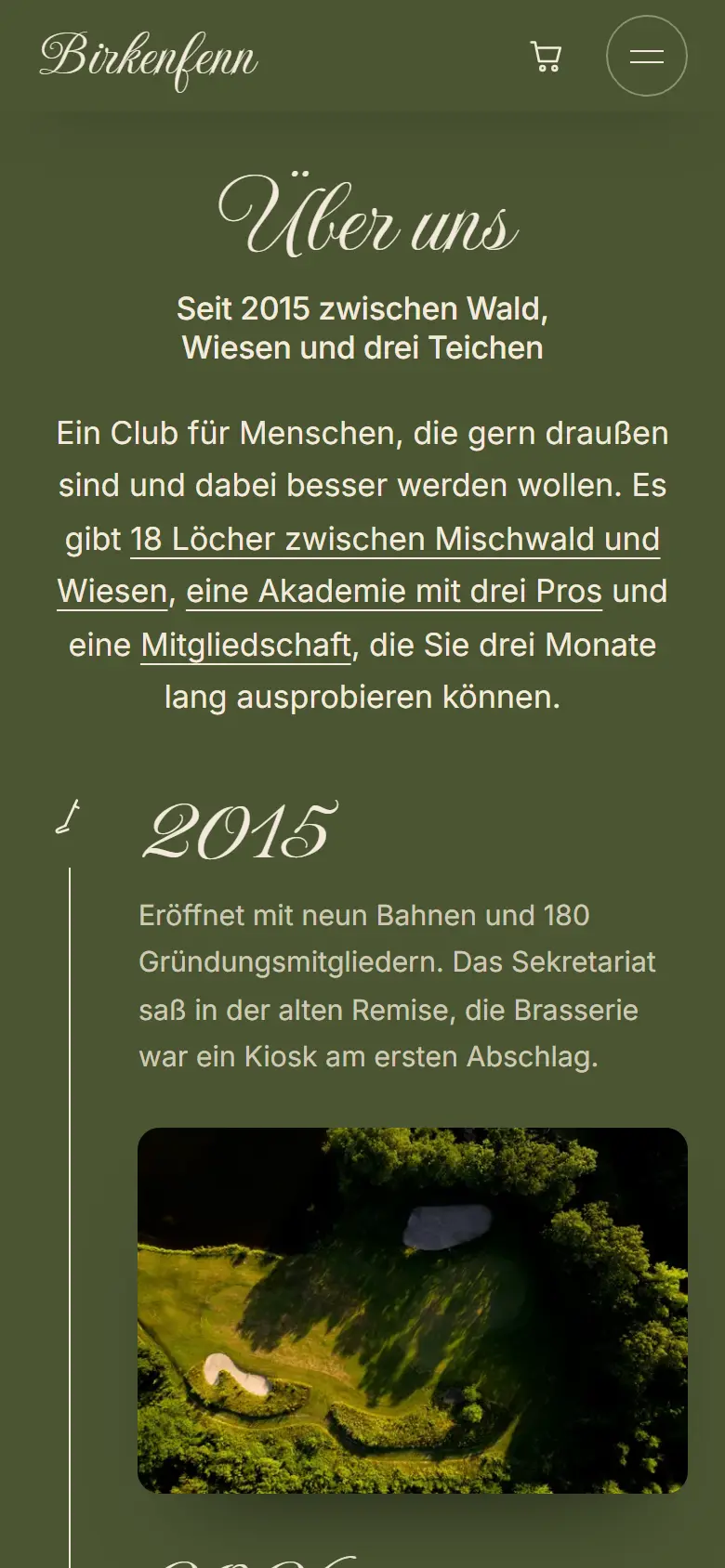 Das Template Birkenfenn auf dem Telefon