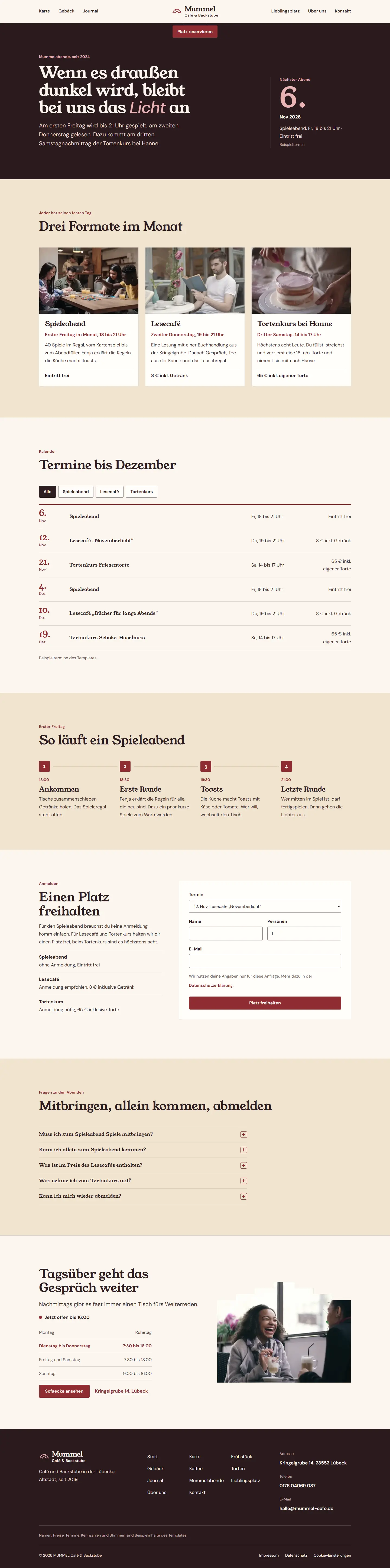 Mummelabende, Unterseite des Templates Mummel