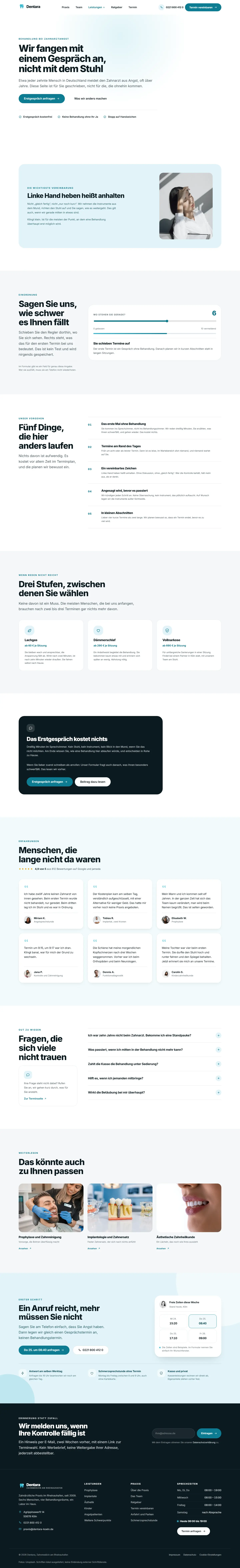 Weitere Unterseite des Templates Dentara
