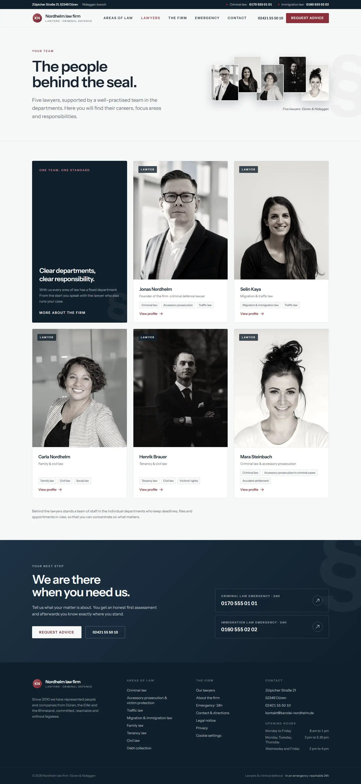 Attorney overview of the Nordhelm template