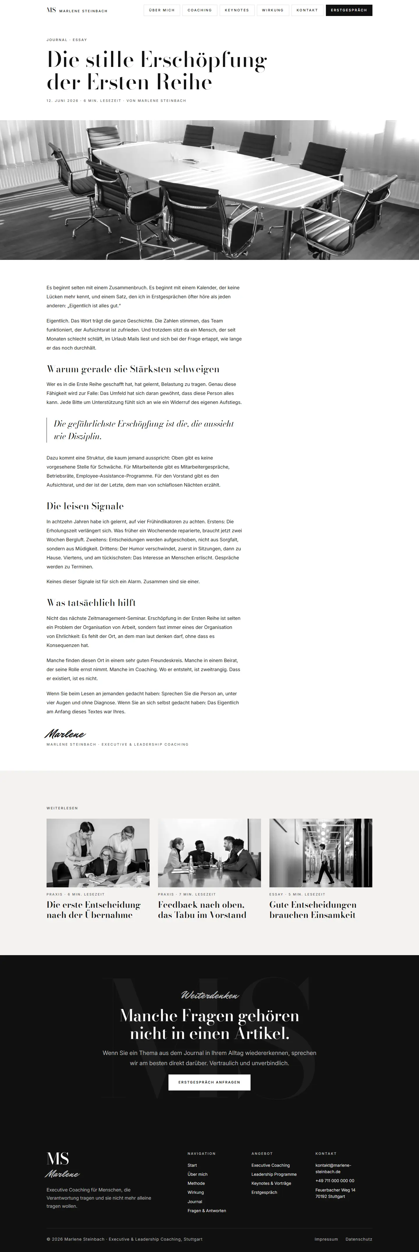 Journal des Templates Steinbach
