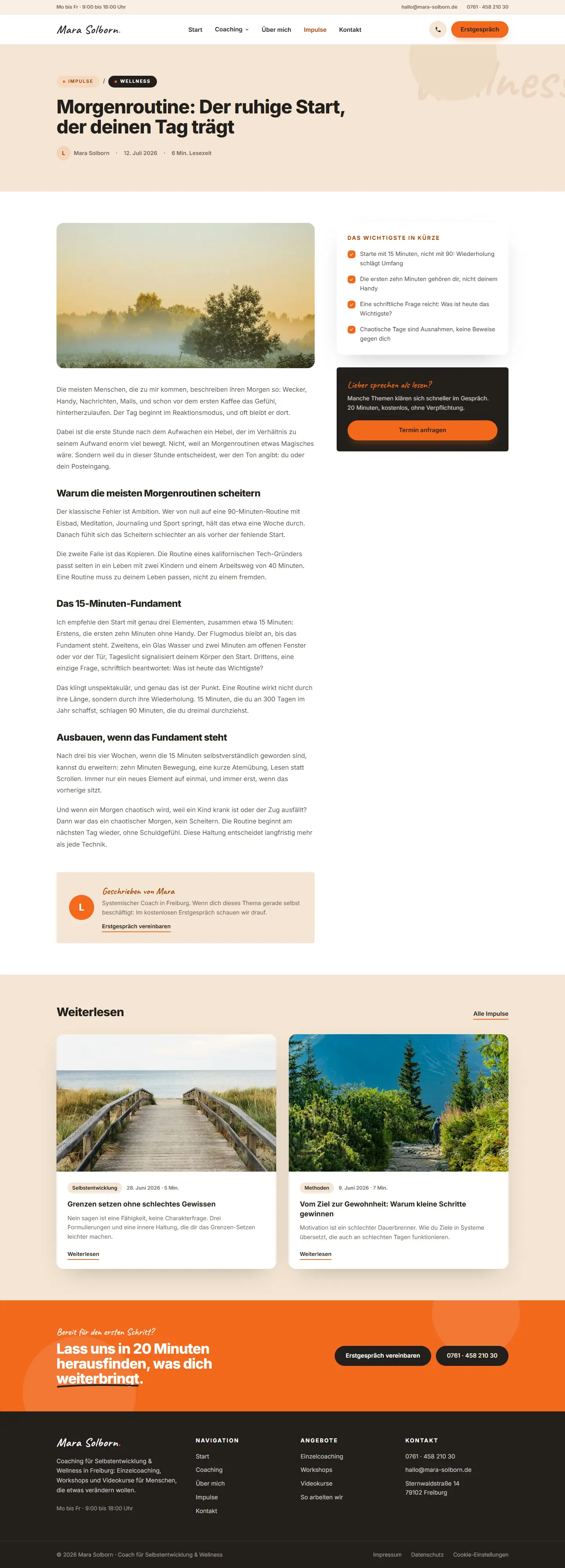 Artikel des Templates Solborn