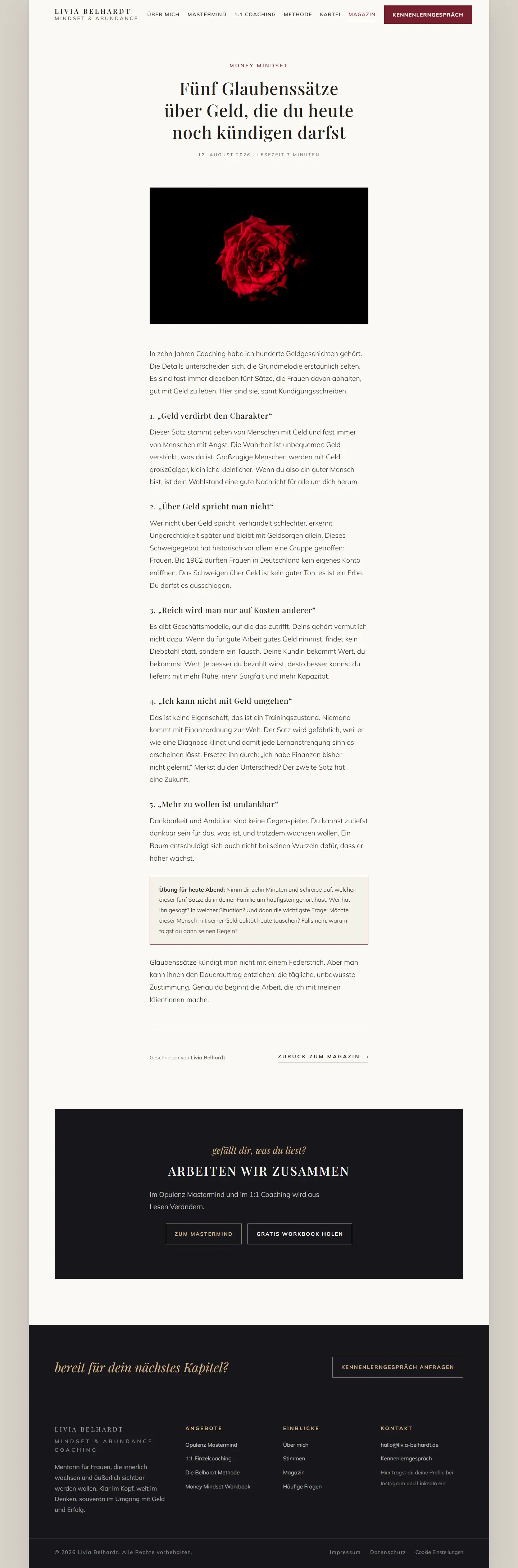 Magazin des Templates Belhardt