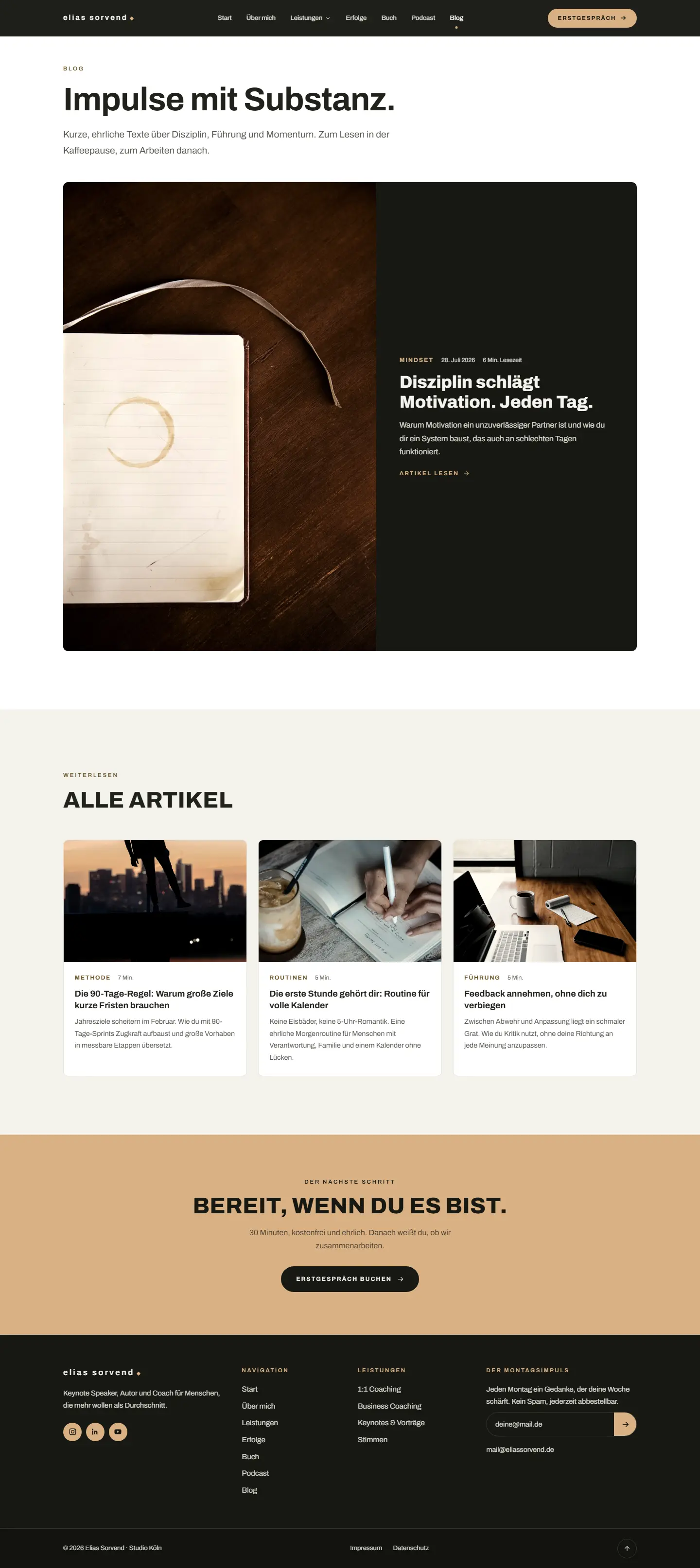 Blog des Templates Sorvend