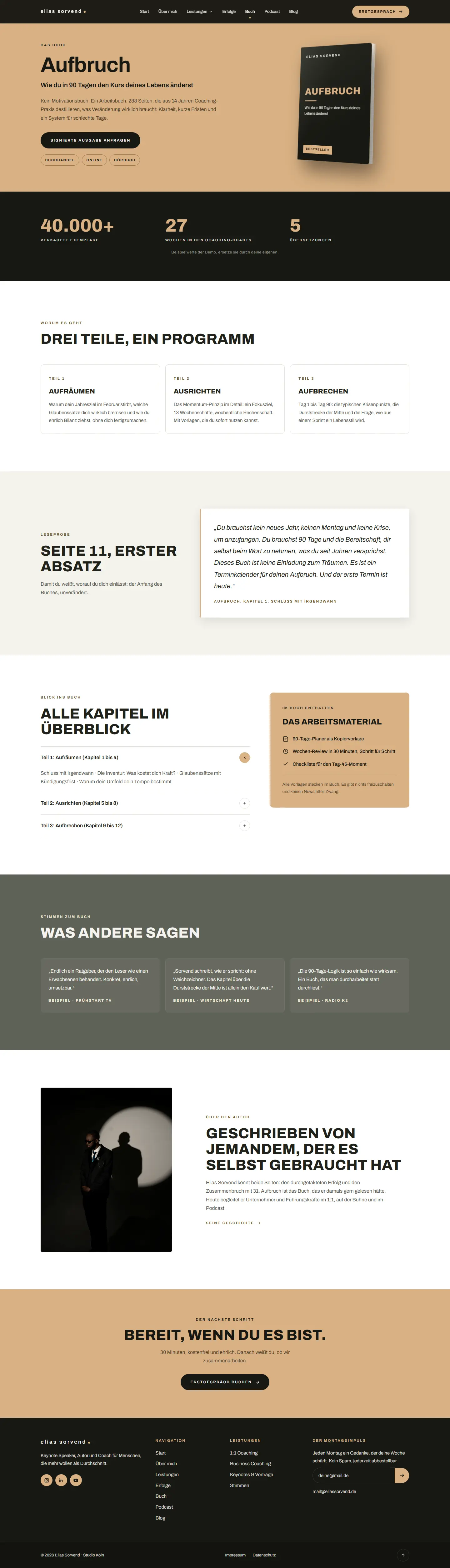 Unterseite des Templates Sorvend