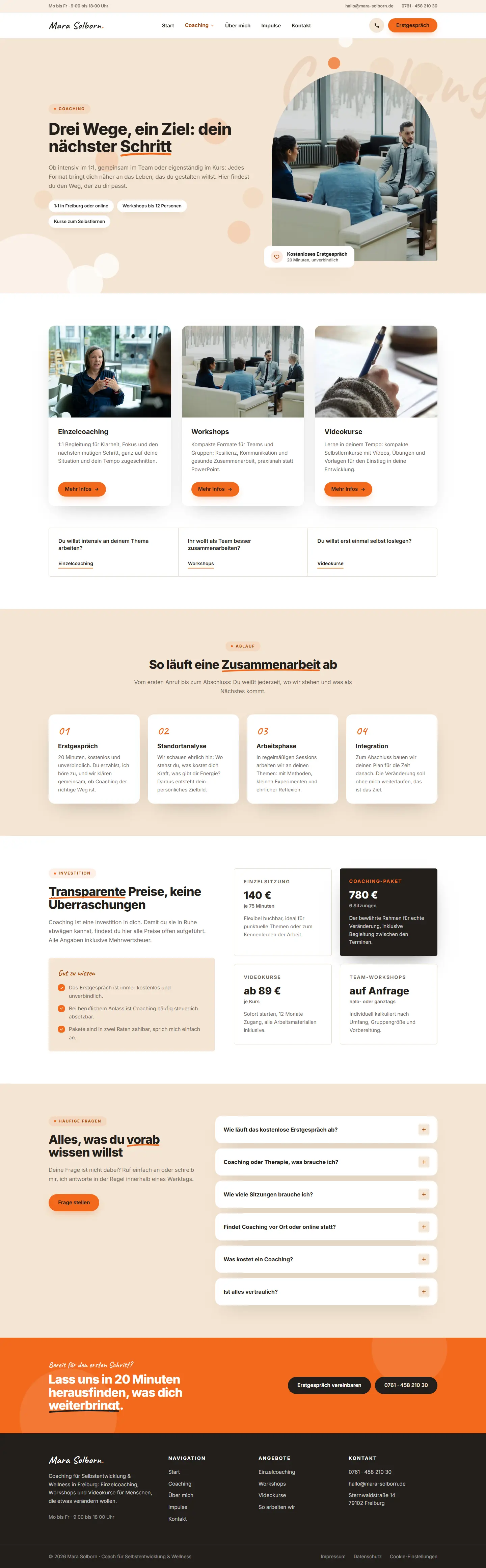 Unterseite des Templates Solborn