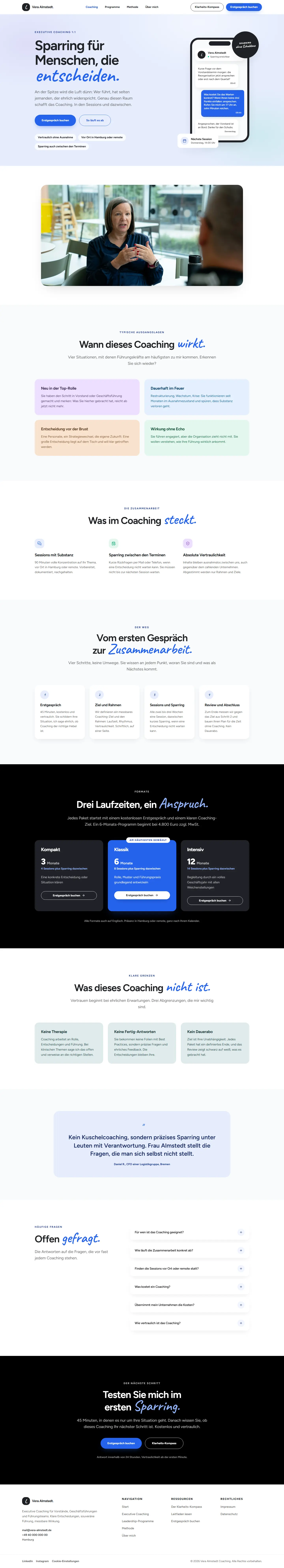 Unterseite des Templates Almstedt