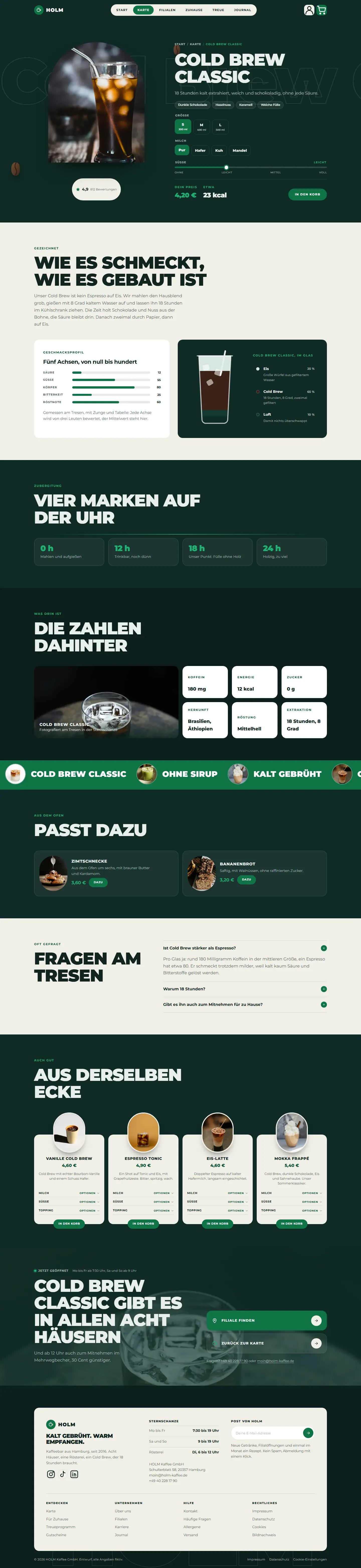 Das Produkt als Schichtglas des Templates Holm