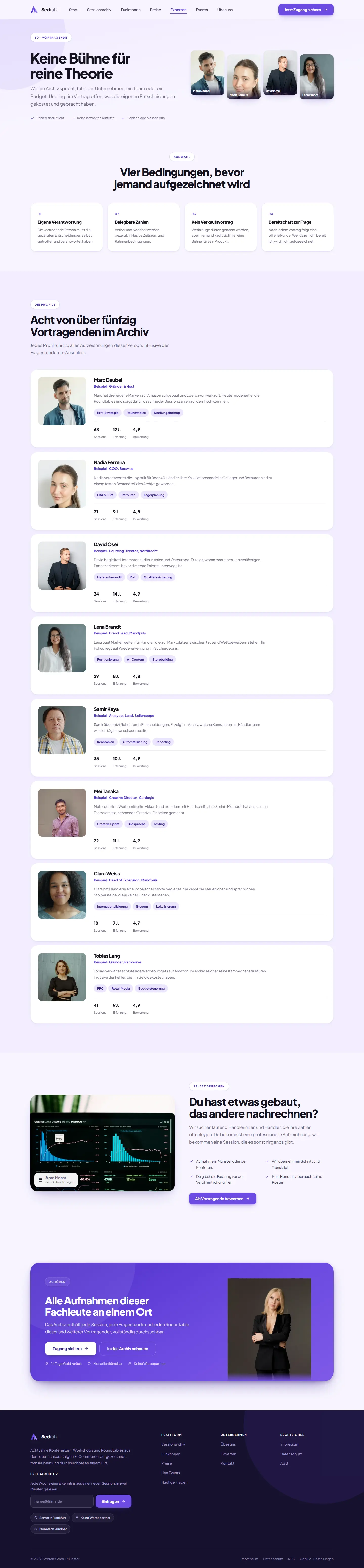 Experten des Templates Sedrahl