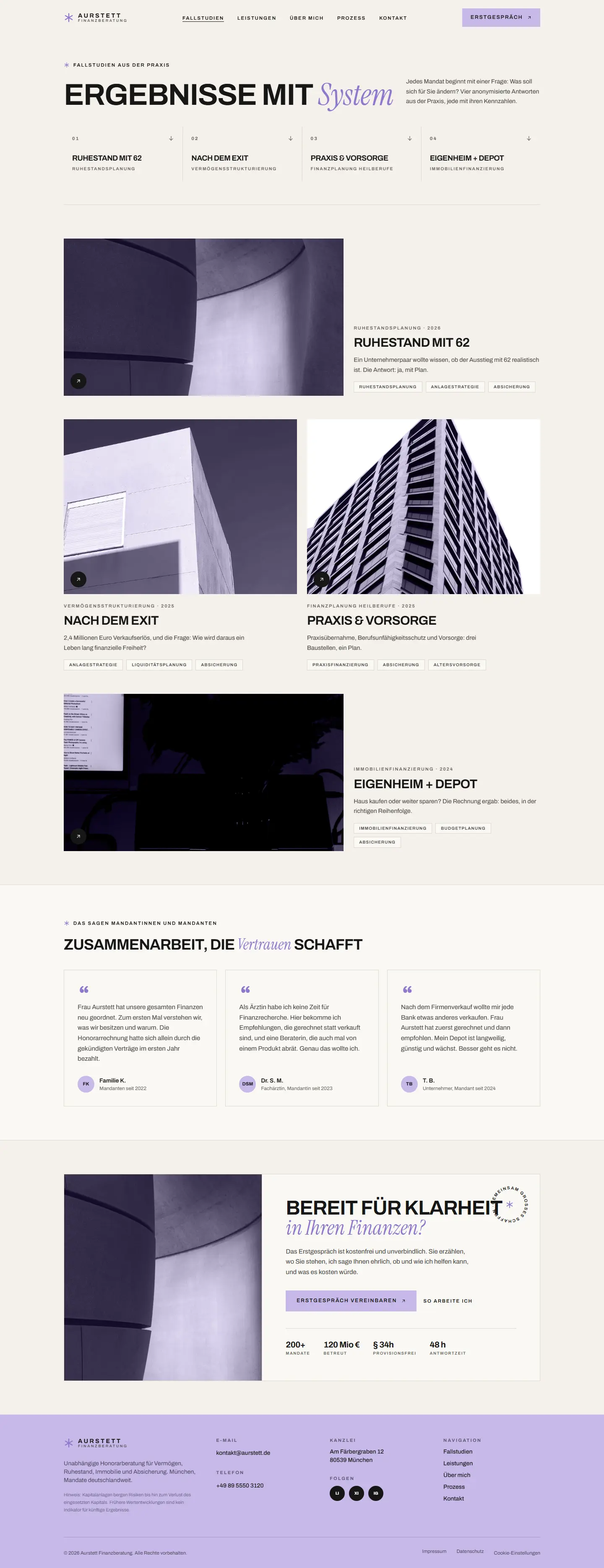 Unterseite des Templates Aurstett