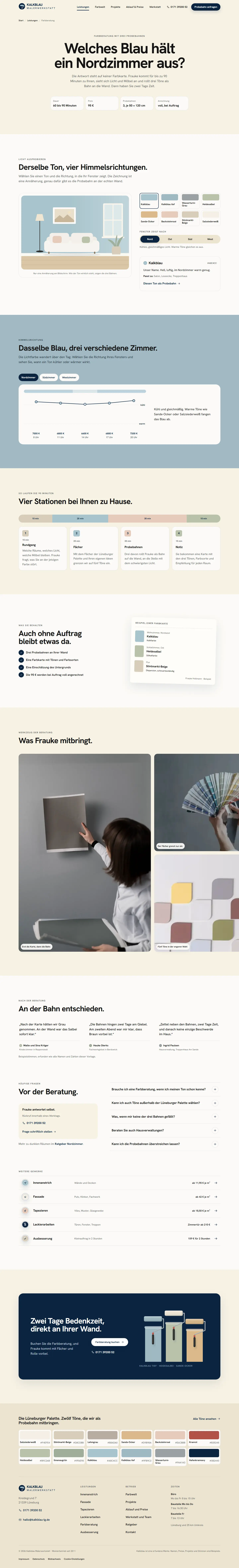 Unterseite des Templates Kalkblau