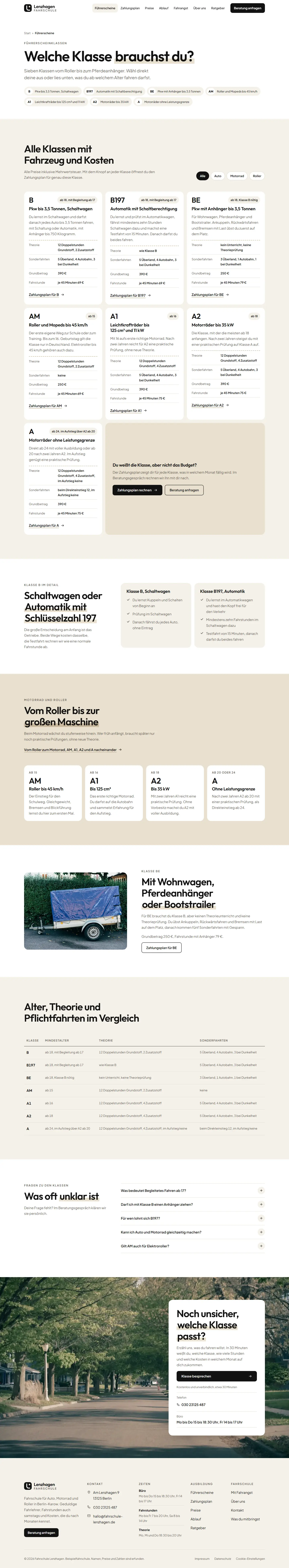 Führerscheine, Unterseite des Templates Lenzhagen