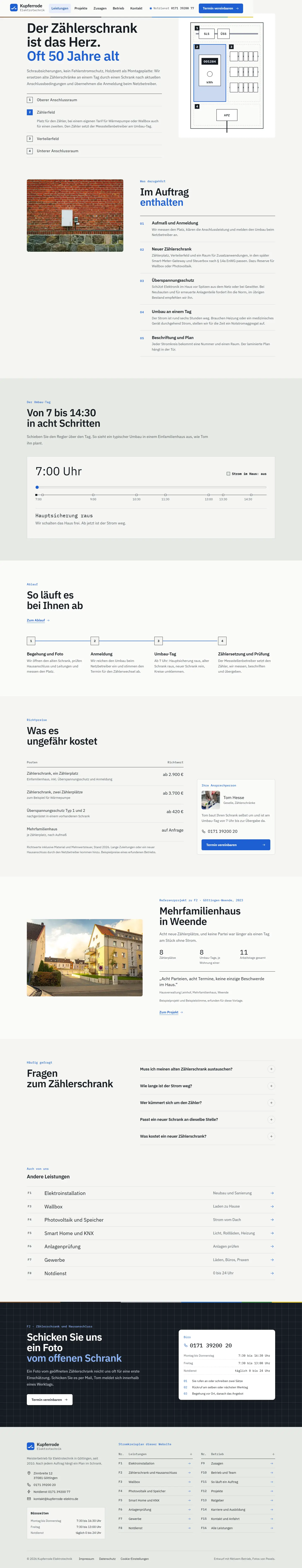 Unterseite des Templates Kupferrode