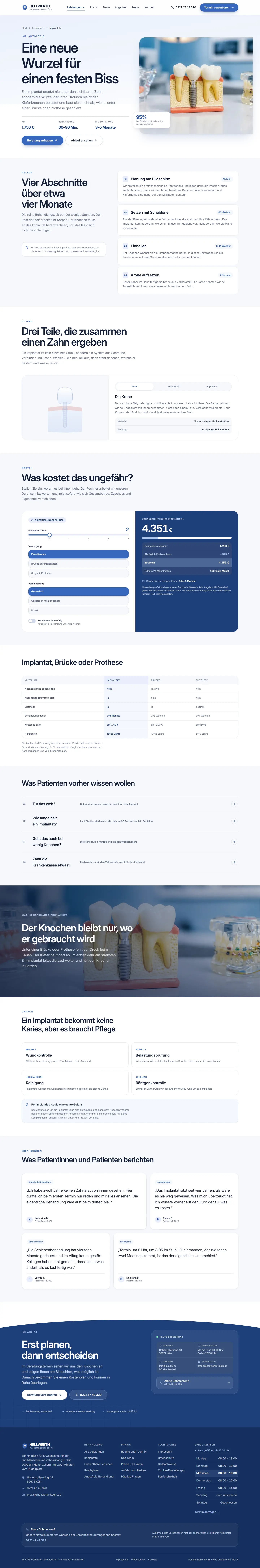 Weitere Unterseite des Templates Hellwerth