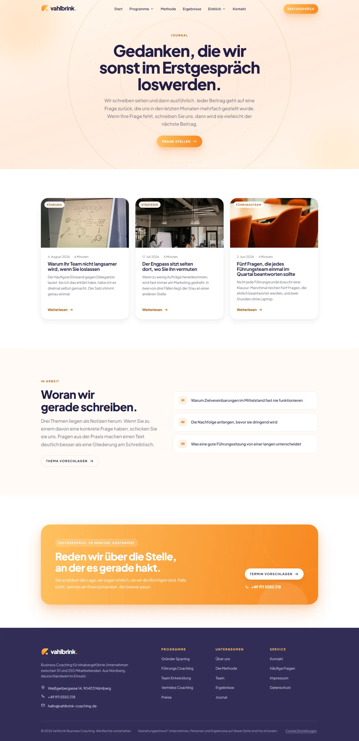 Journal des Templates Vahlbrink