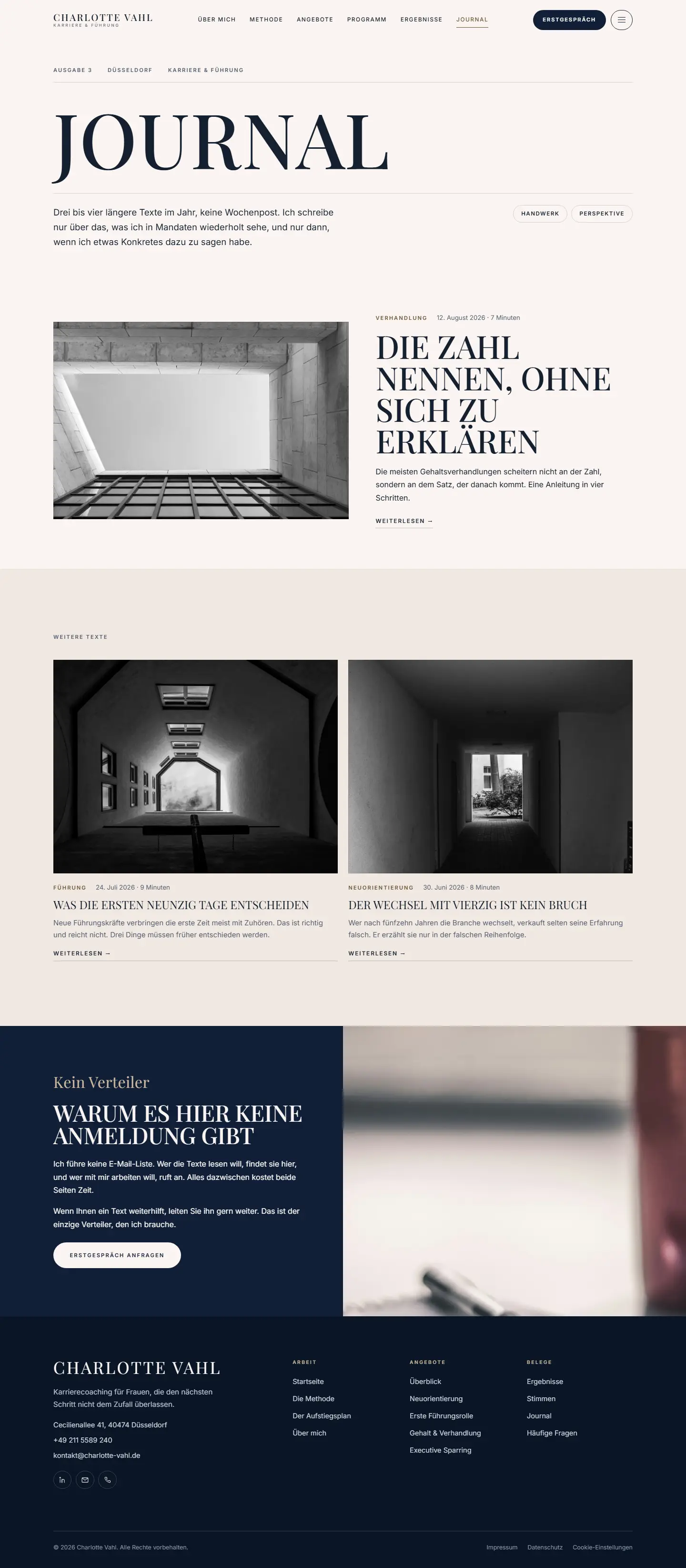 Journal des Templates Klarstand