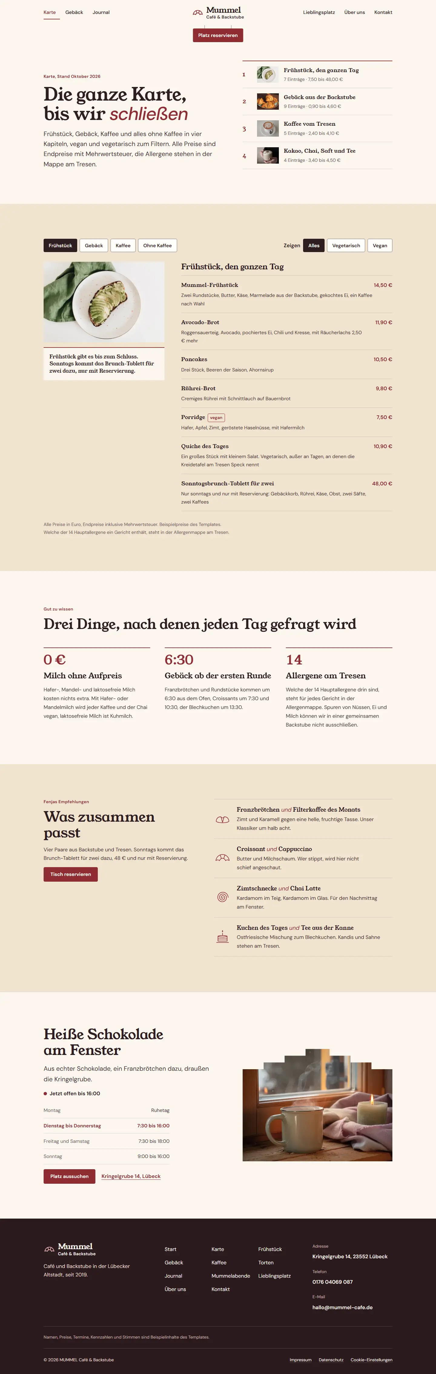 Karte, Unterseite des Templates Mummel