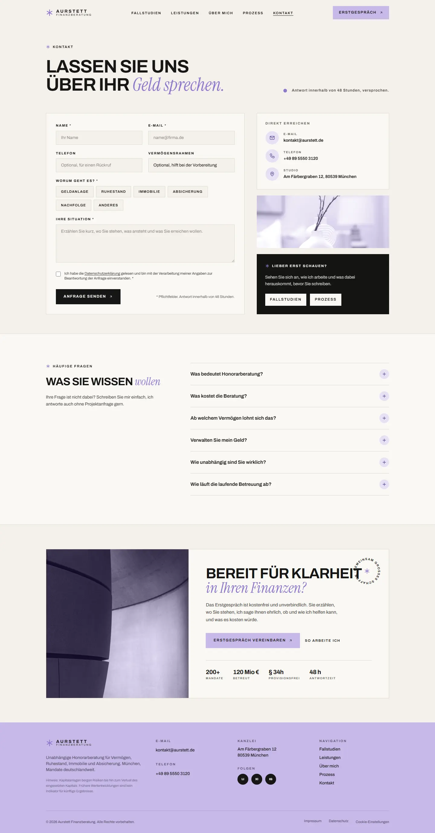 Kontakt ohne Hürden des Templates Aurstett