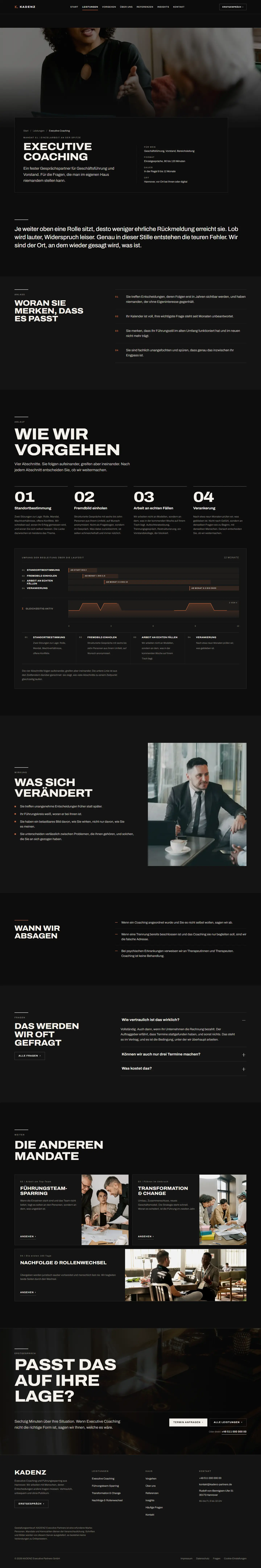 Mandats-Detail des Templates Kadenz