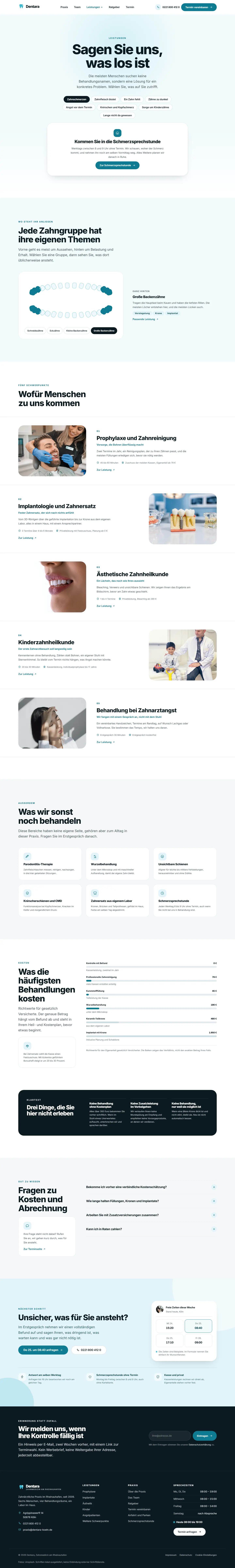 Unterseite des Templates Dentara