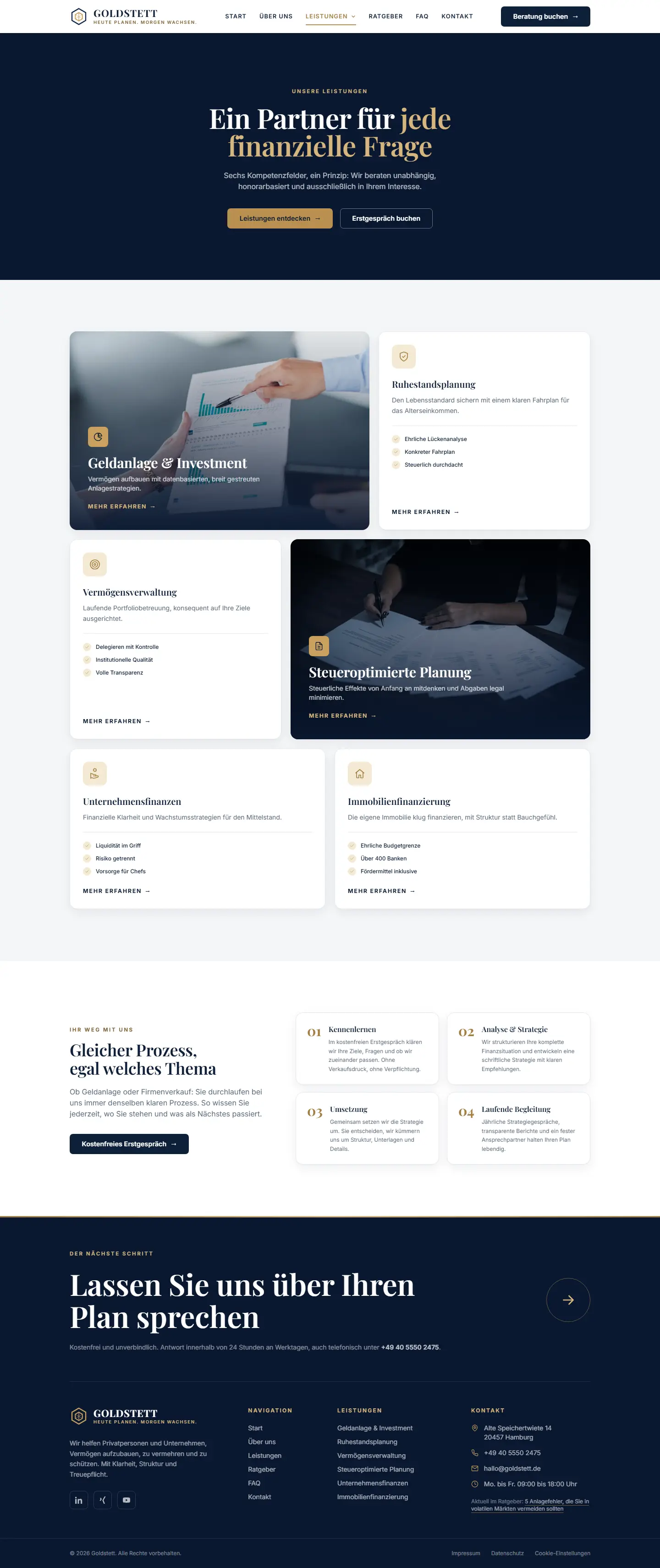 Unterseite des Templates Goldstett