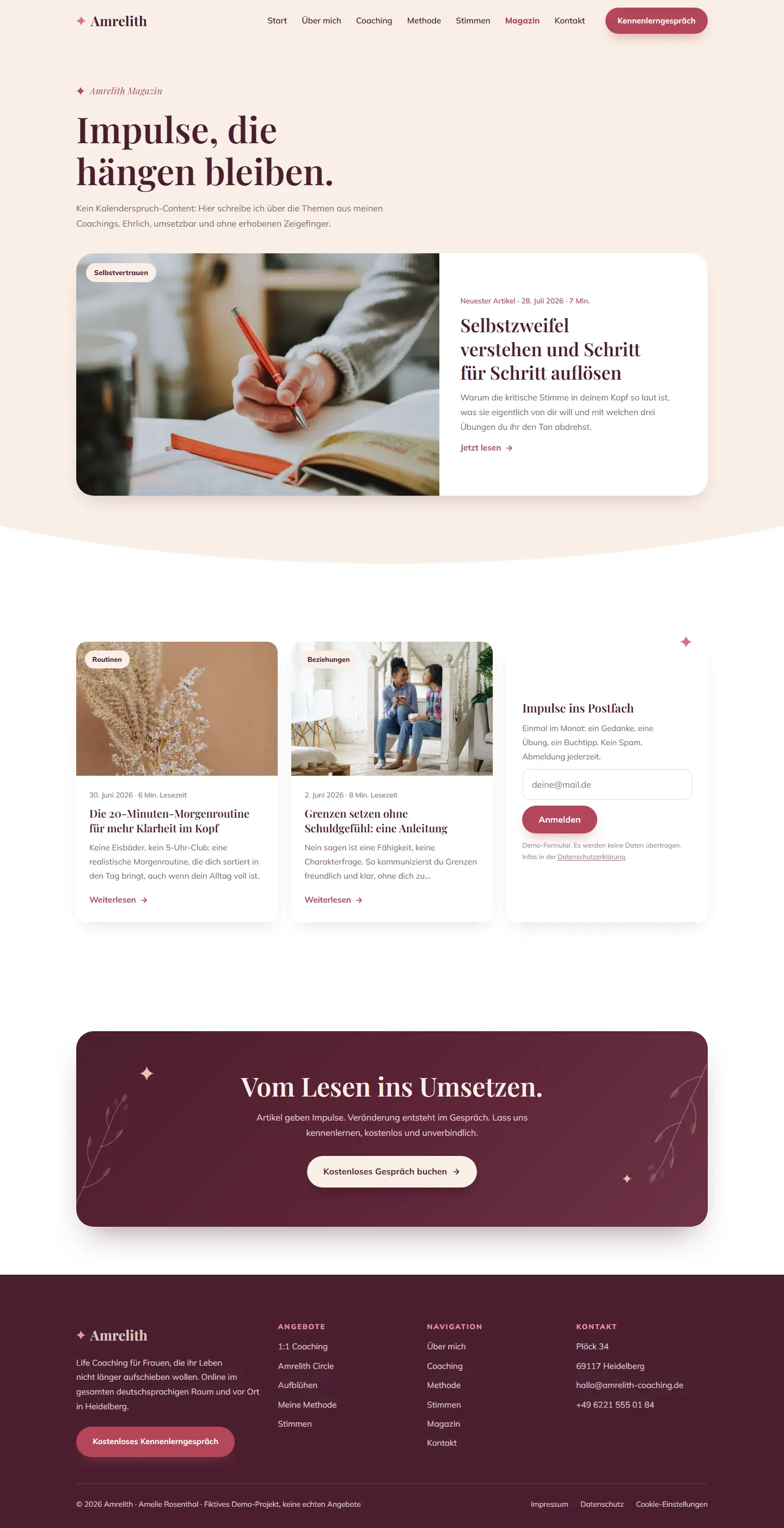 Magazin des Templates Amrelith