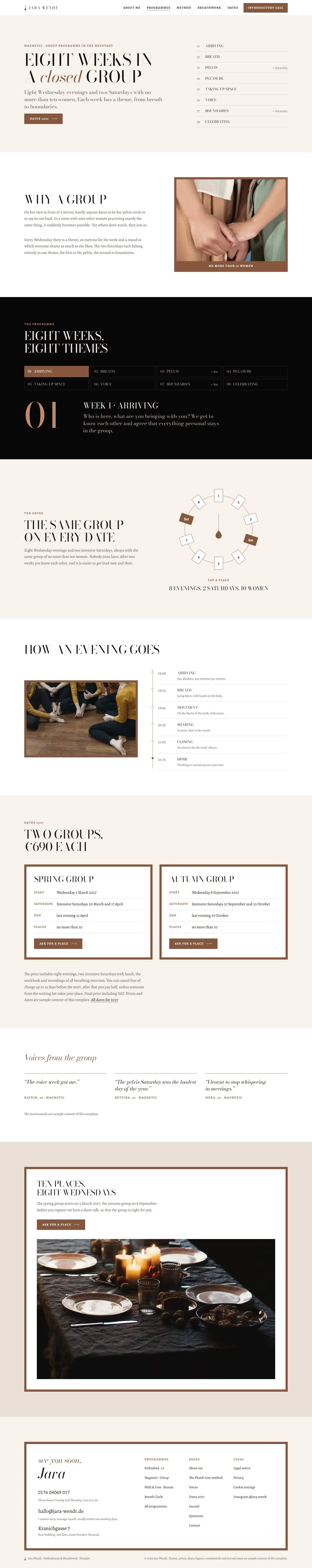 Magnetic, subpage of the Jara Wendt template