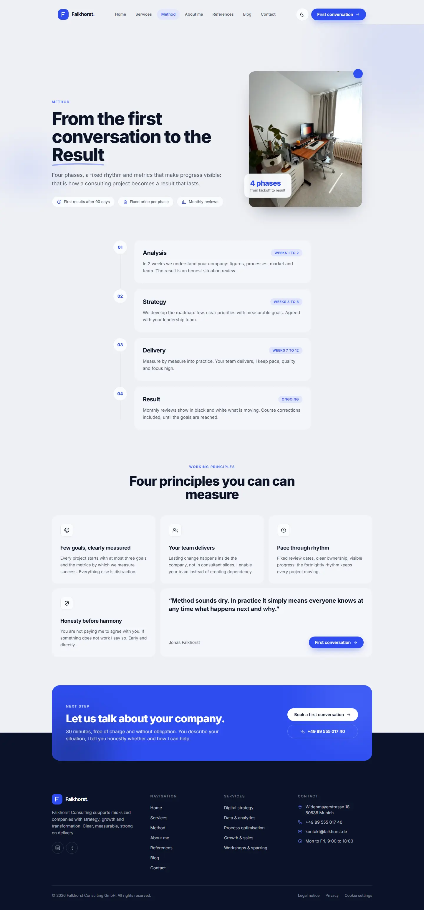 Method page of the Falkhorst template