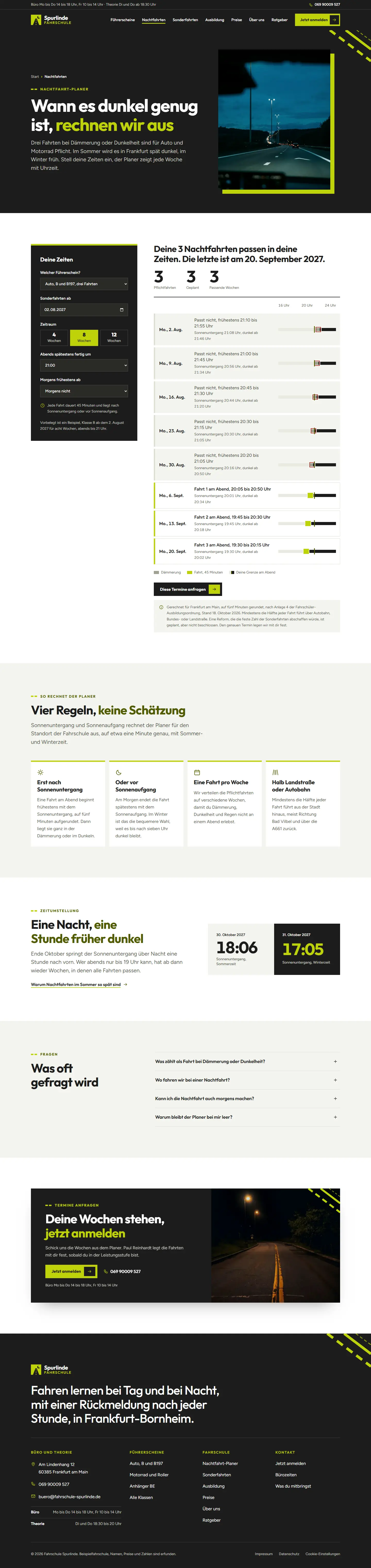 Das Herzstück des Templates Spurlinde, komplette Seite
