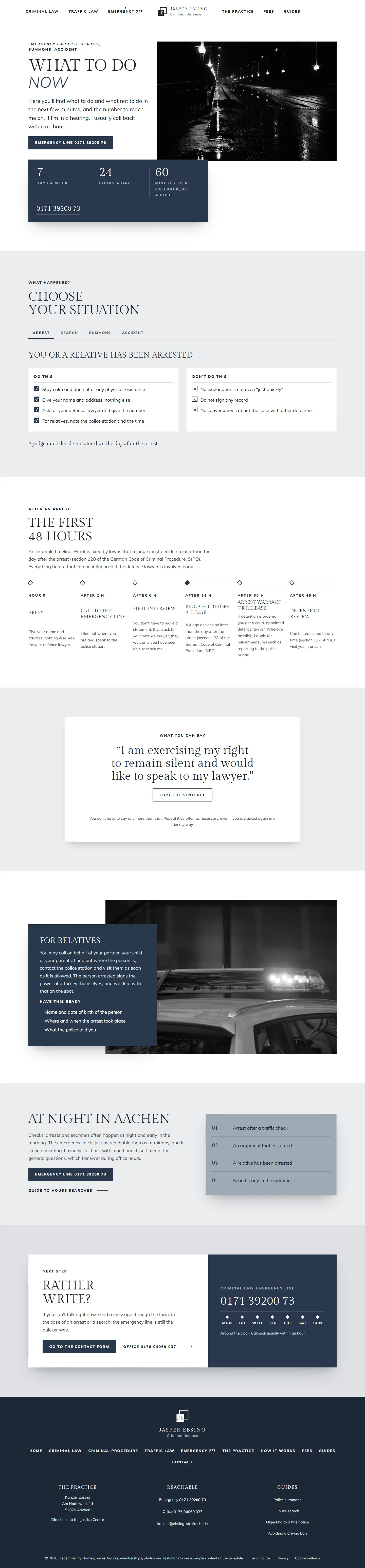 Emergency 7/7, subpage of the Ebsing template
