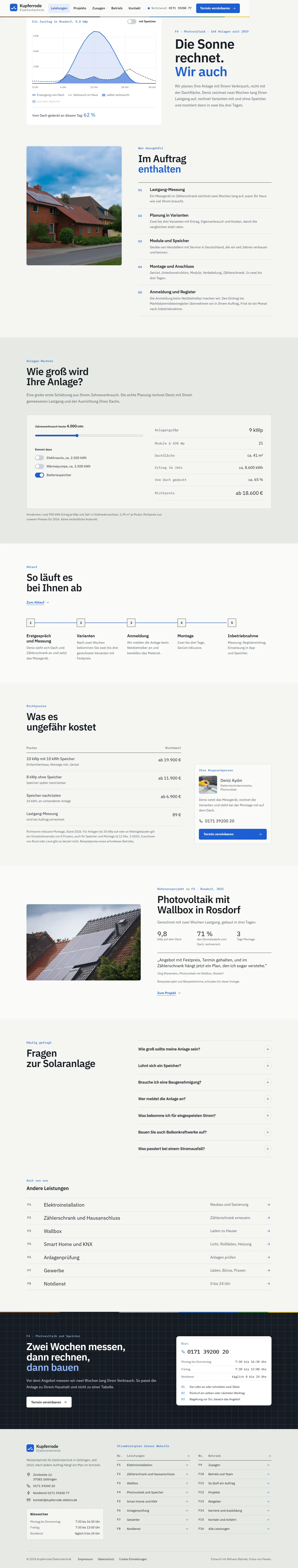 Weitere Unterseite des Templates Kupferrode