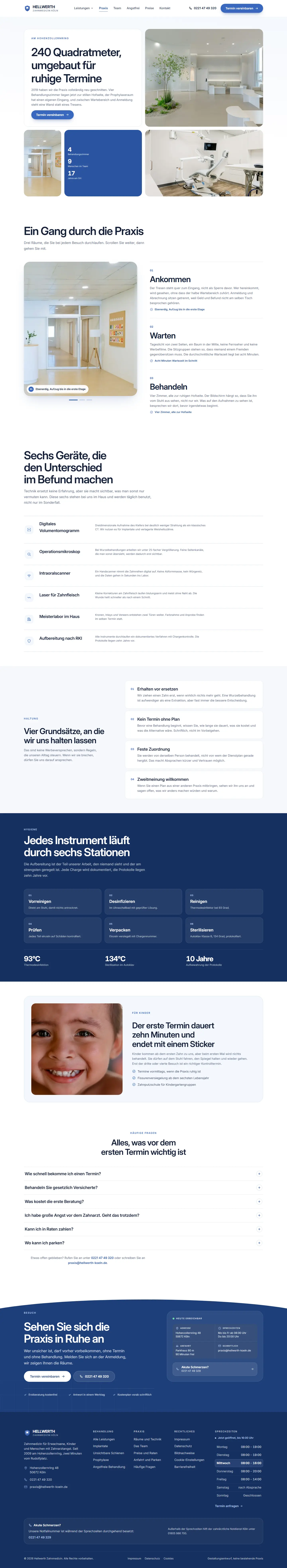 Ein Rundgang statt einer Fotogalerie des Templates Hellwerth