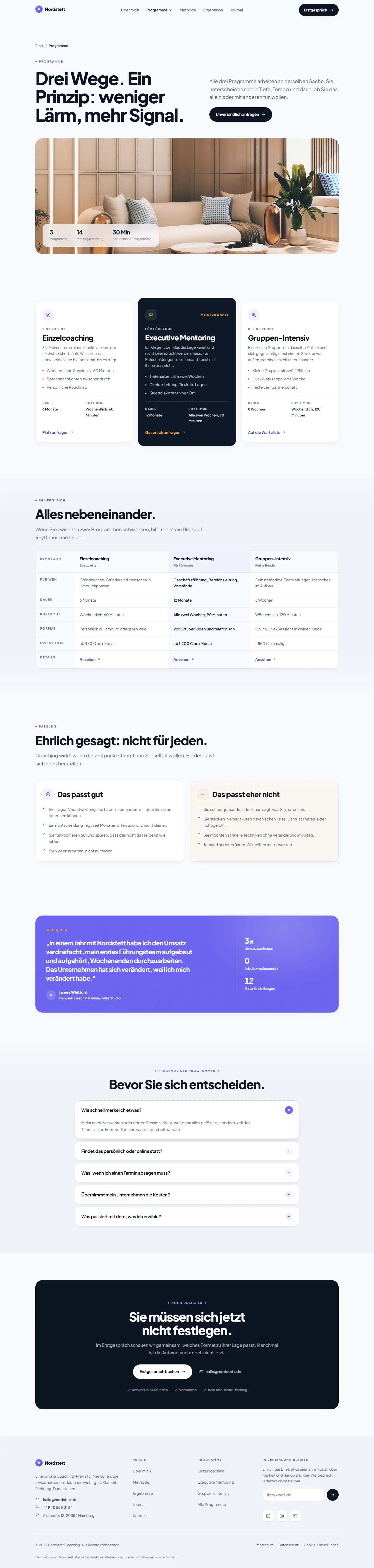 Unterseite des Templates Nordstett