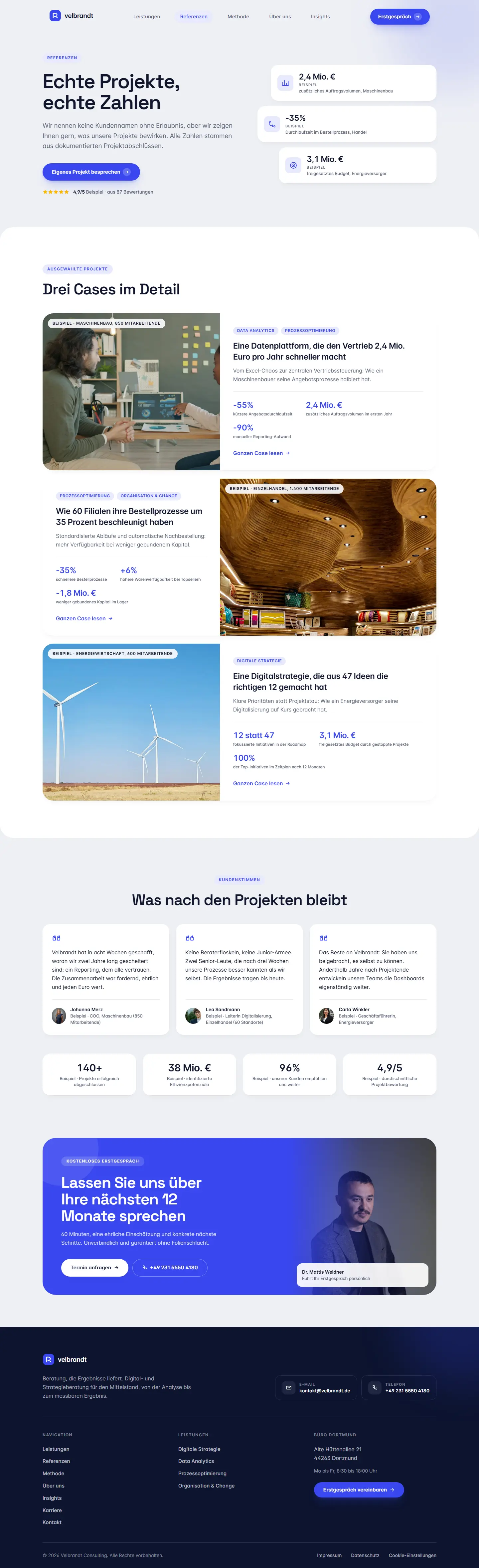 Unterseite des Templates Velbrandt