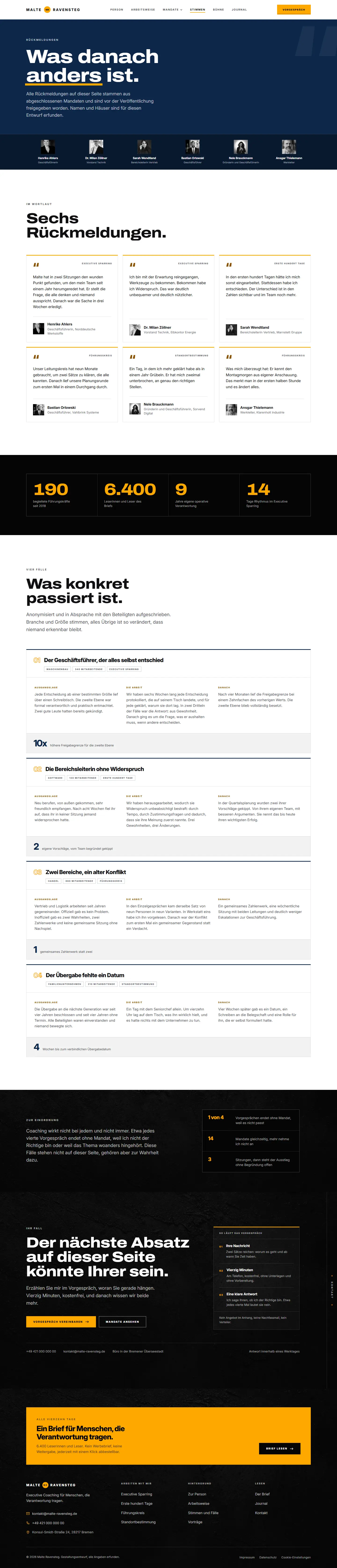 Stimmen und Fälle des Templates Ravensteg