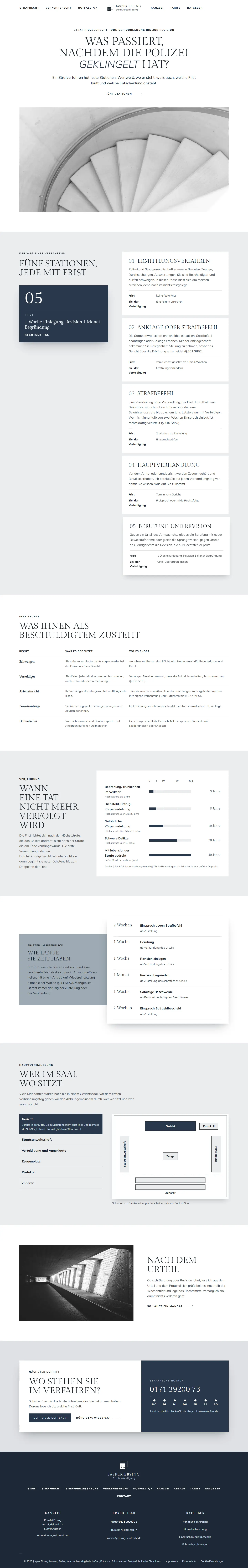 Strafprozessrecht, Unterseite des Templates Ebsing