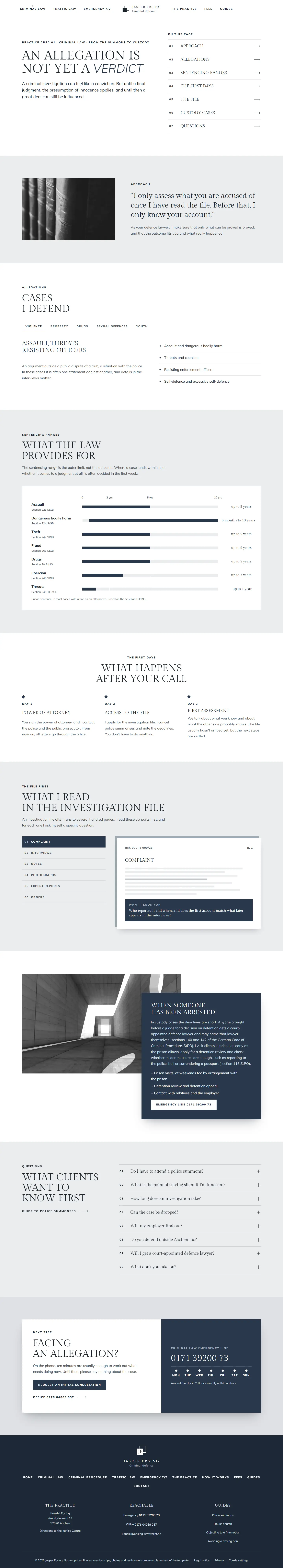 Criminal law, subpage of the Ebsing template