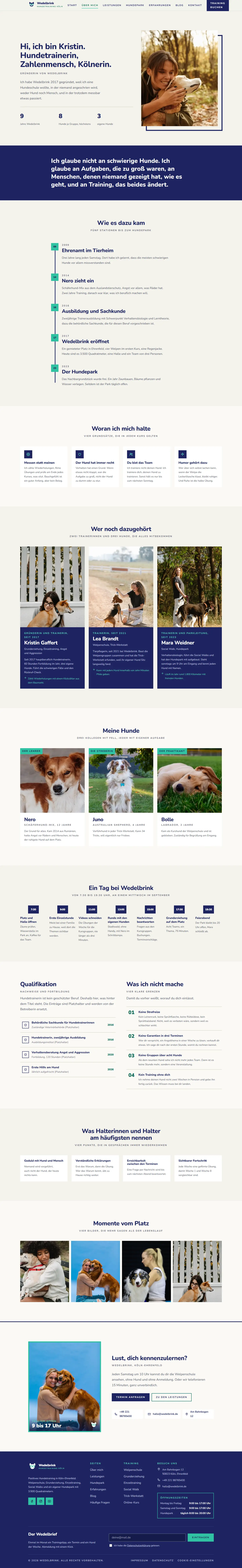Die Person hinter dem Platz des Templates Wedelbrink