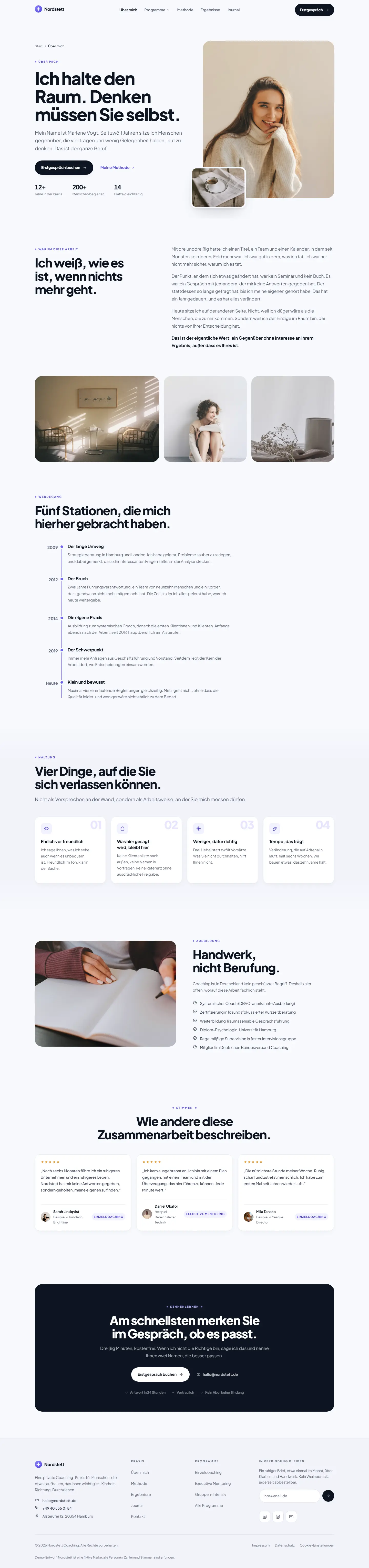 Über mich des Templates Nordstett
