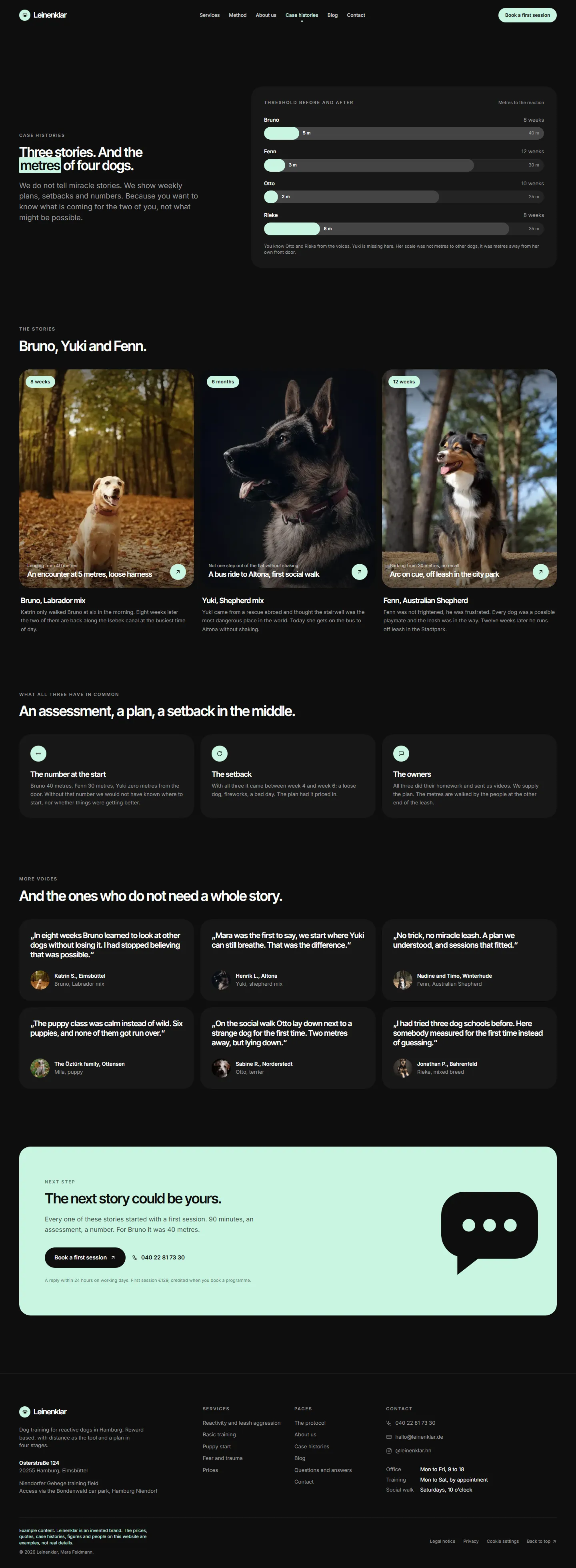 Another subpage of the Leinenklar template
