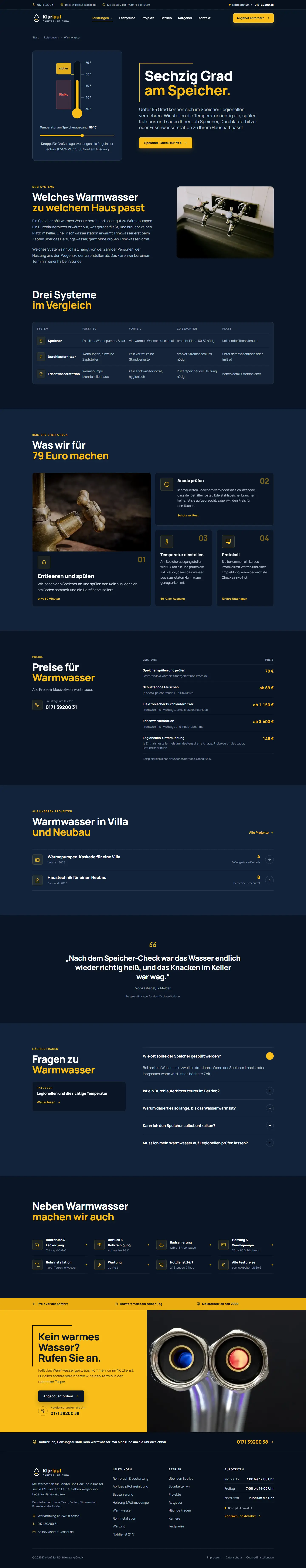 Sechzig Grad am Speicher des Templates Klarlauf