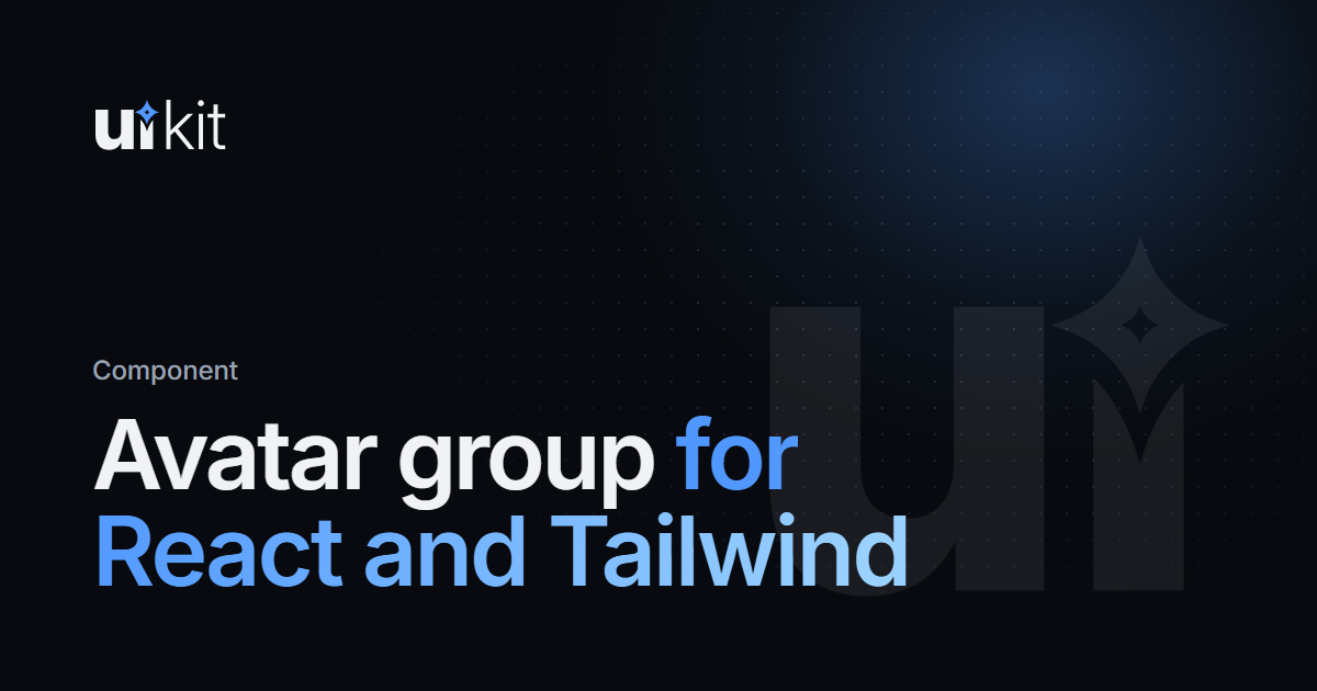 Avatar group with overflow list and presence · UI Kit